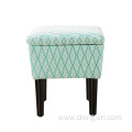 Green Leisure Fabric Stool Ottoman Living Room Furniture